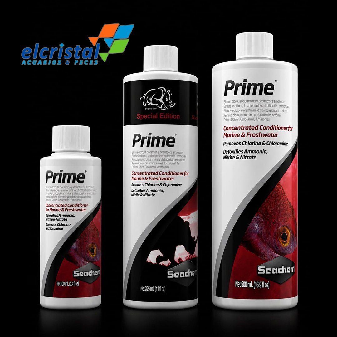 Acondicionador completo y ultra concentrado Indispensable tanto para acuarios de agua dulce como marinos. Su función principal es eliminar el cloro y la cloramina de forma inmediata, además de desintoxicar metales pesados, amoníaco, nitritos y nitratos presentes en el agua del grifo.