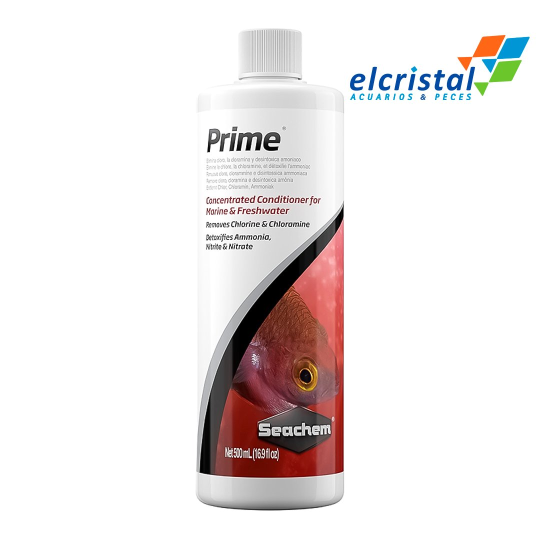 Acondicionador completo y ultra concentrado Indispensable tanto para acuarios de agua dulce como marinos. Su función principal es eliminar el cloro y la cloramina de forma inmediata, además de desintoxicar metales pesados, amoníaco, nitritos y nitratos presentes en el agua del grifo.